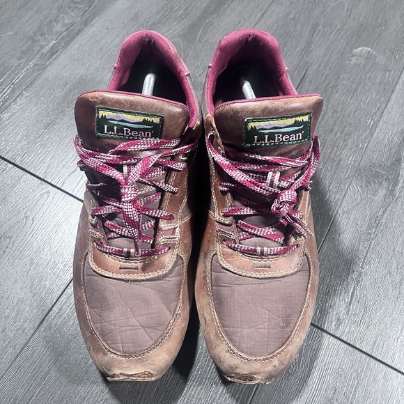 L.L. Bean Other - LL Bean Katahdin Store Hiking Shoes‎ Mens 12 Medium Brown Leather Nylon Waterers